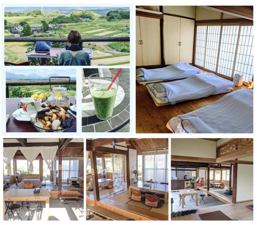 Villa 天空cafe寿ぐ Yufu Exterior foto